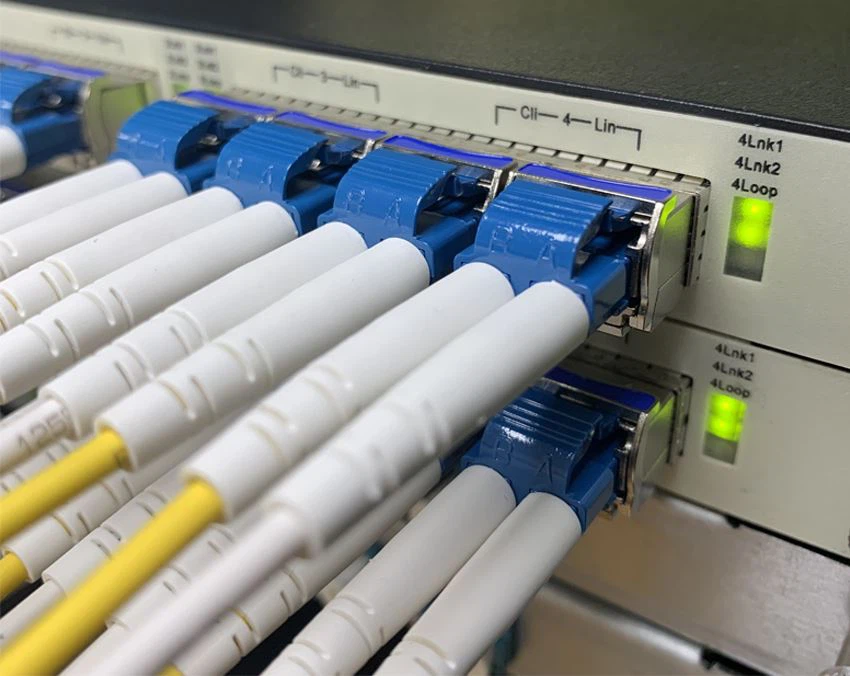 SFP port of the gigabit switch SFP port of the gigabit switch