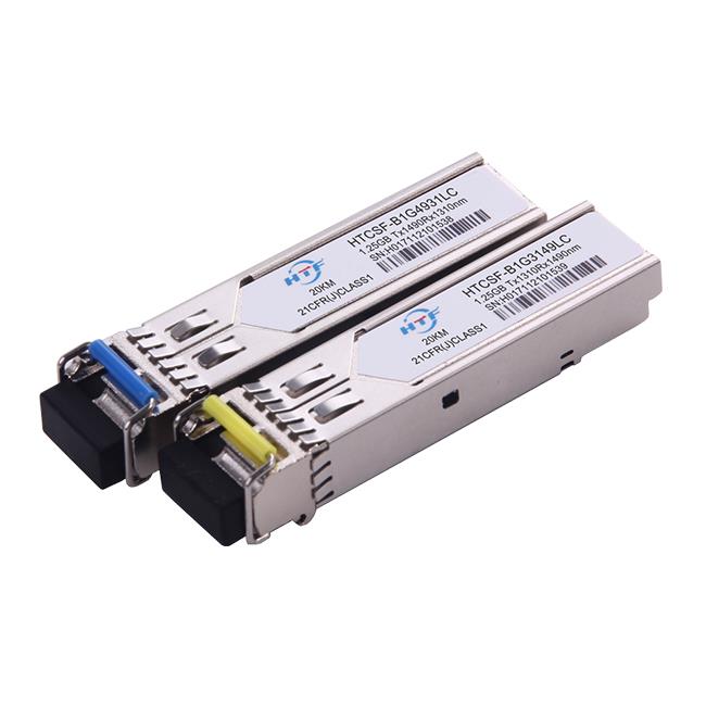módulo sfp transceptores ópticos monomodo SFP BIDI 20km