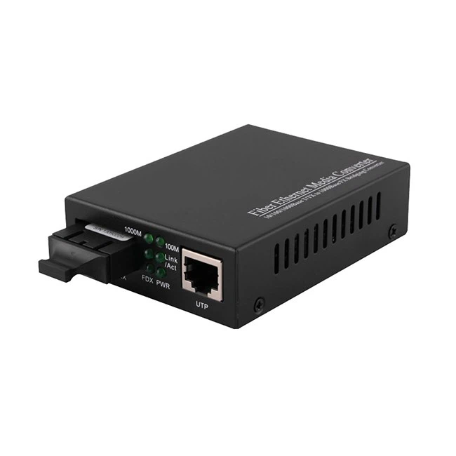 Transceptores de fibra óptica doble Convertidor de medios Gigabit 1000M