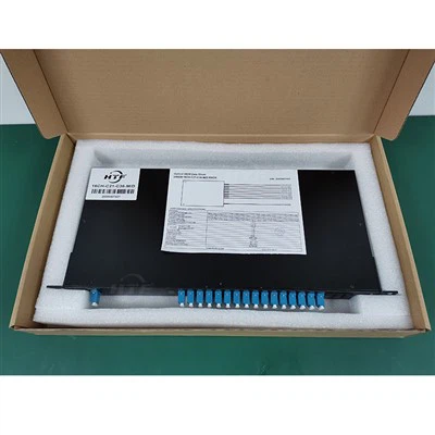 Mux/demux de rack de 1U de fibra dual DWDM de 16 canales